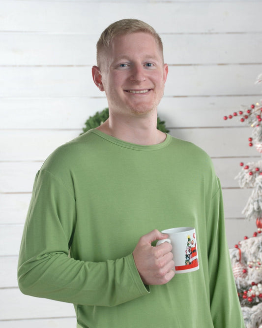 Men's Green Pajama Set