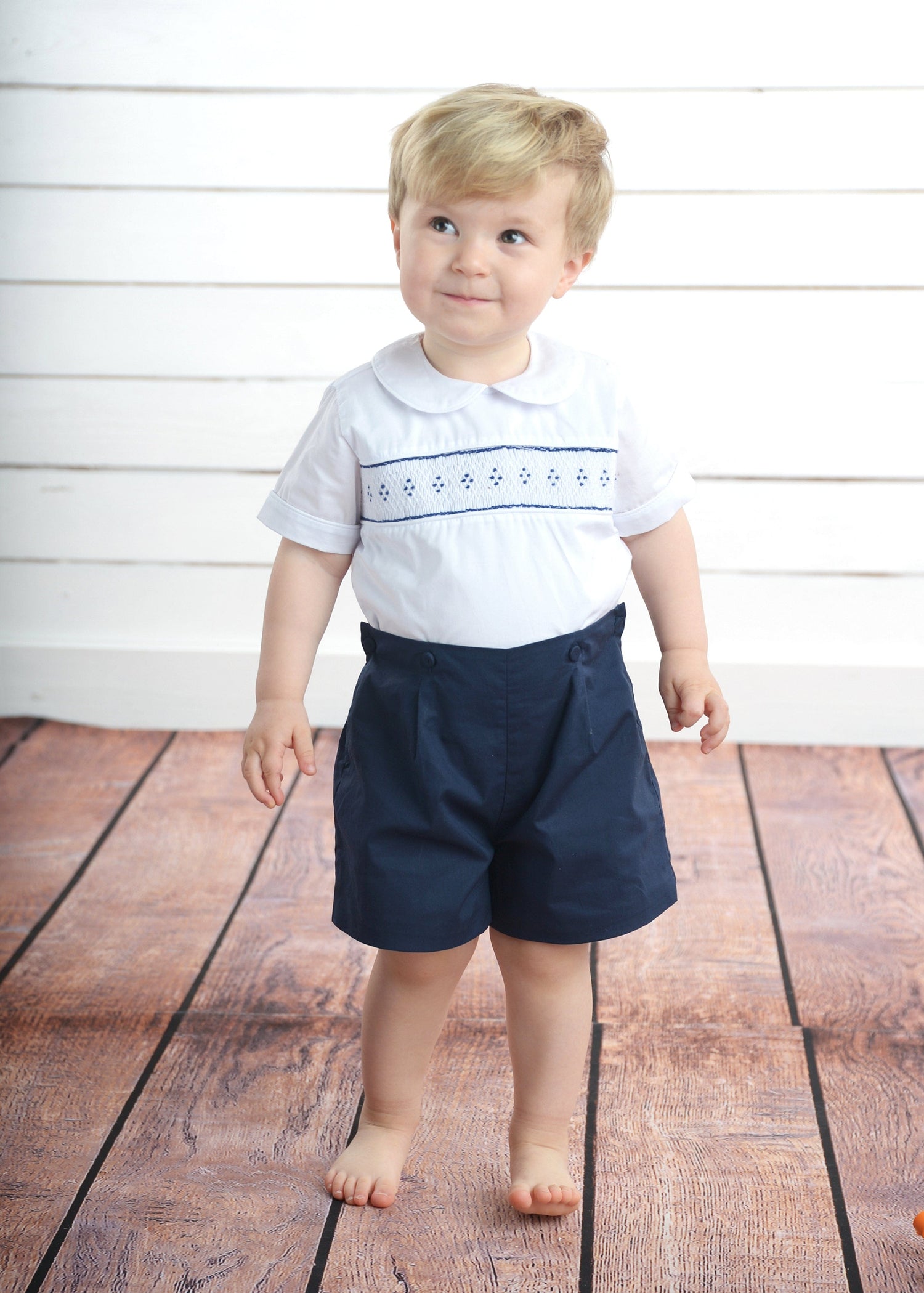 Navy Button-on Strasburg Children