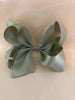 White Satin Hair Bow