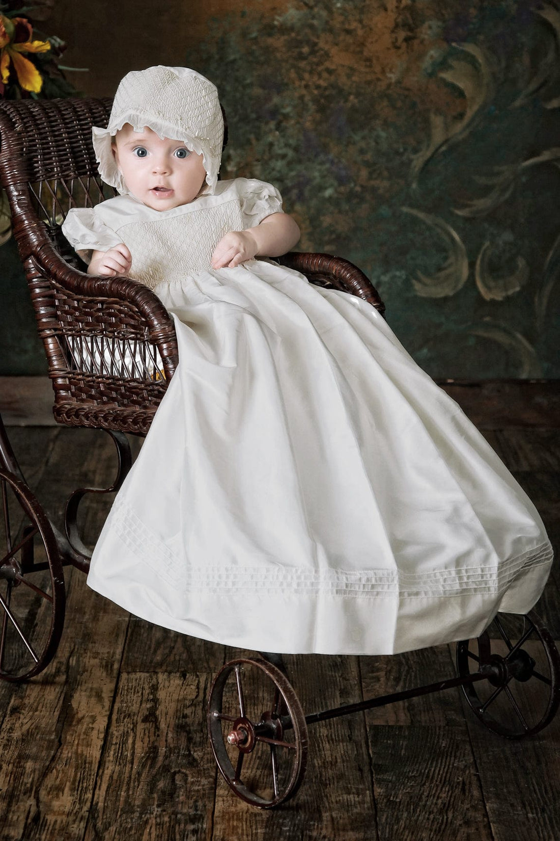 Dress Christening Bonnet Girl Elegant Lace Christening Gown With