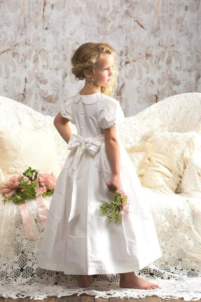 Audrey - Silk Flower Girl Dress Strasburg Children