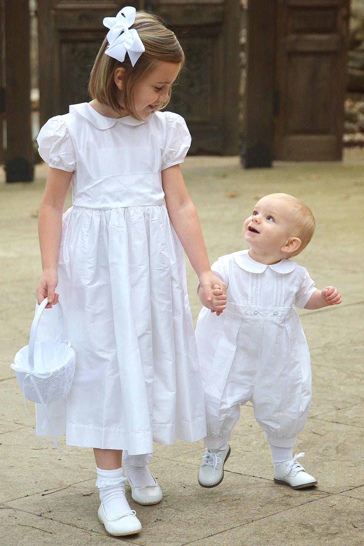 Boys Silk Romper Strasburg Children
