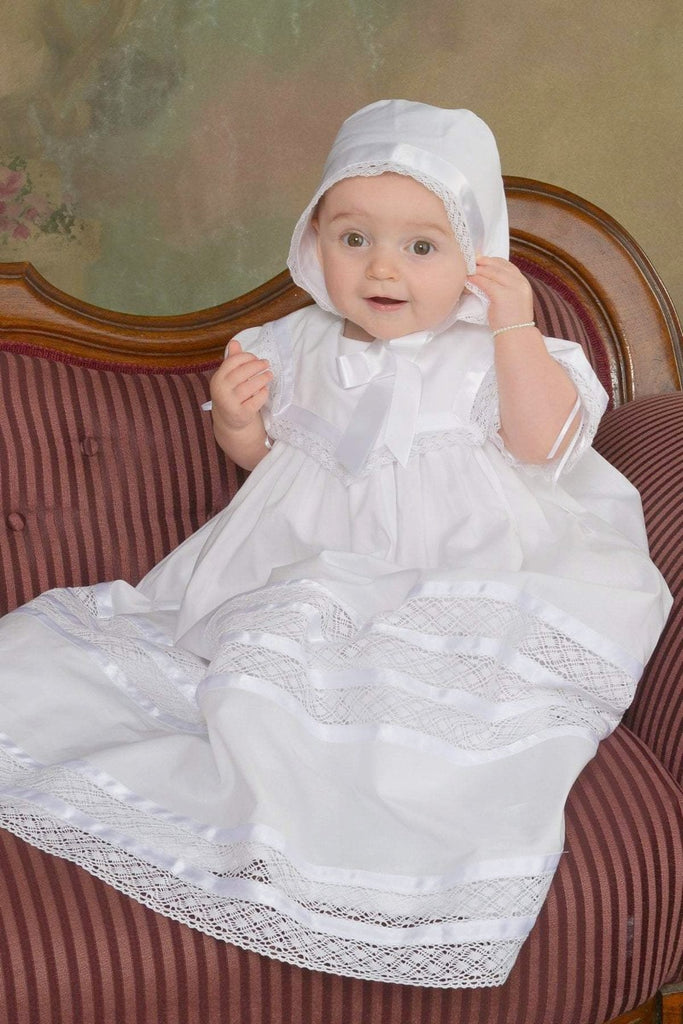 Charlotte - Lace Christening Gown Strasburg Children