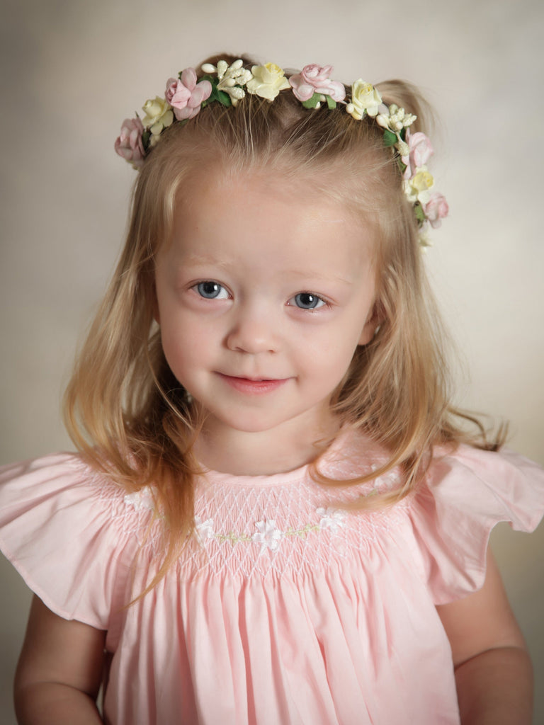 Daisy white flower dress for toddler girls dresses, birthday portrait ...