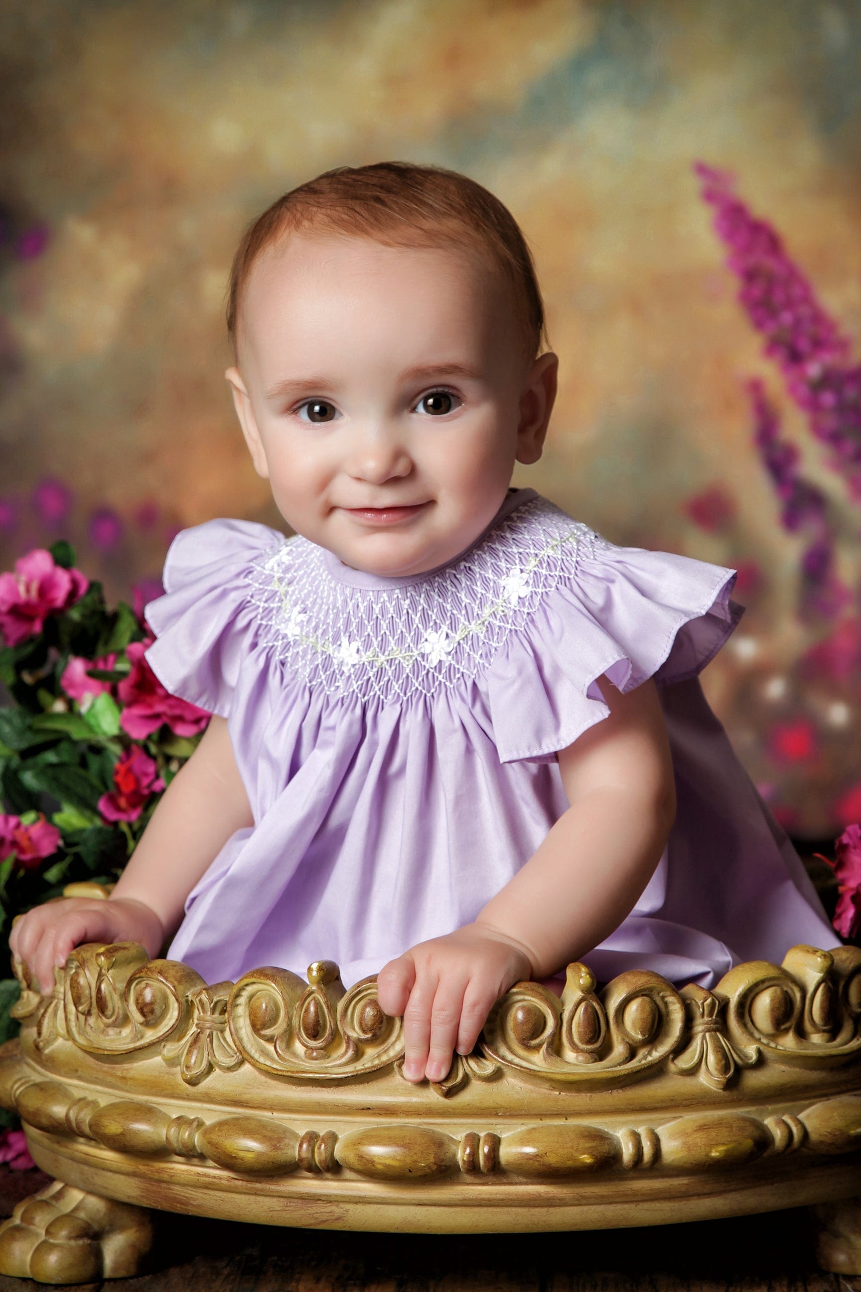Baby on sale smocked bubble