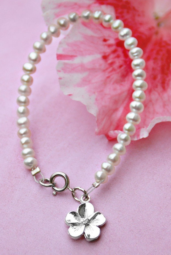 Freshwater Pearl Flower Girl Bracelet Strasburg Children