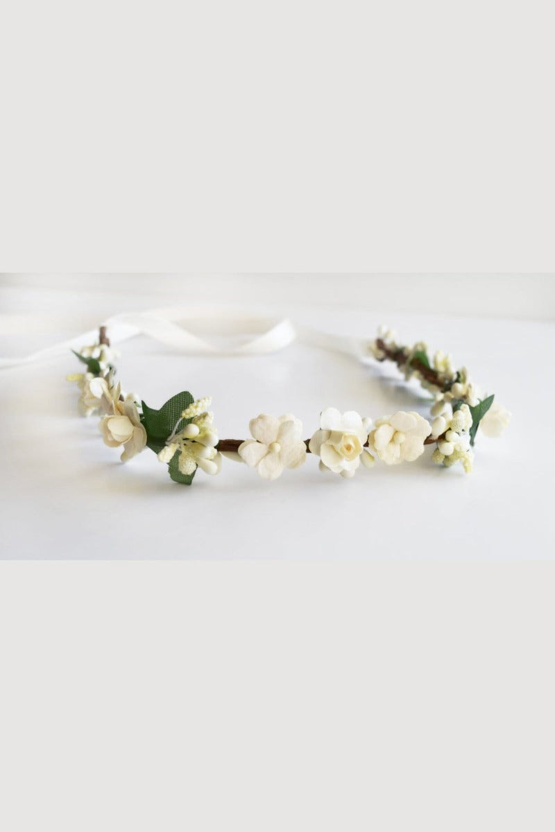 Ivory Floral Headpiece Strasburg Children