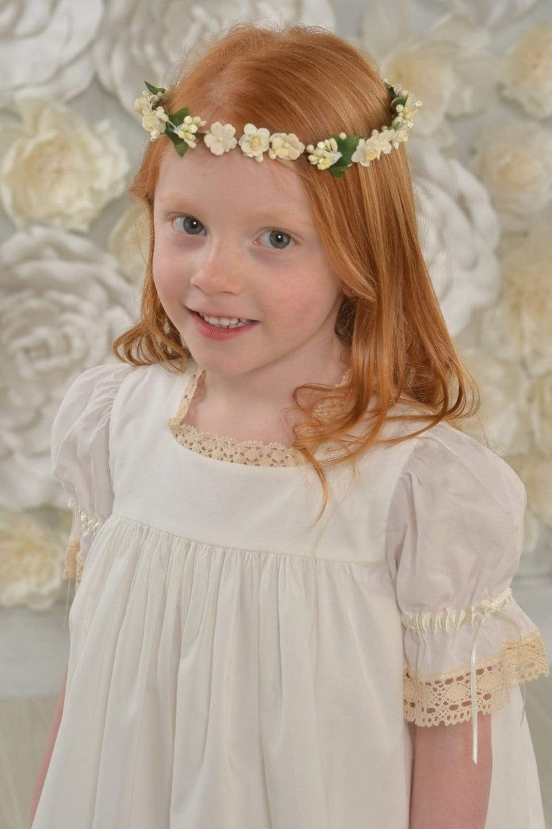 Ivory Floral Headpiece Strasburg Children
