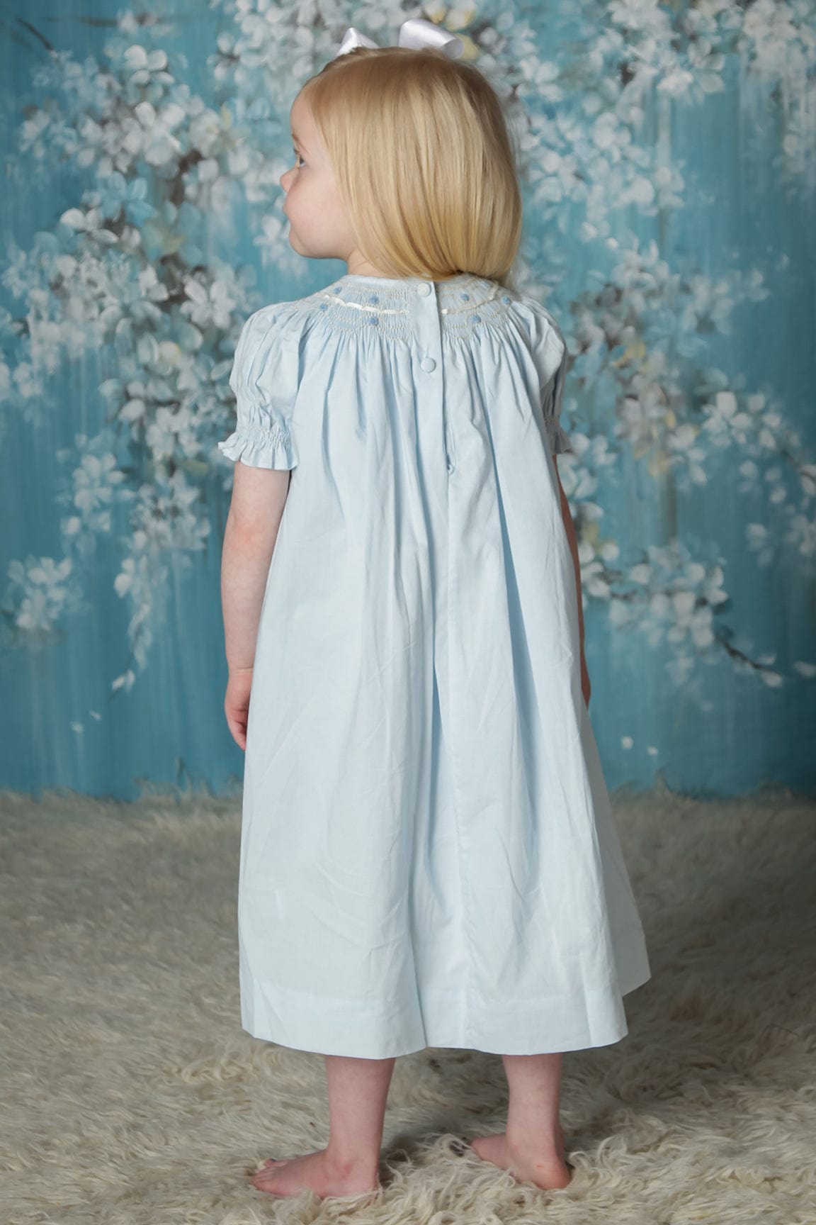 Smocked Bishop Dress Toddler to baby Dresses Blue Heirloom Pink ecru Smocked Bishop Dress Toddler to baby Dresses Blue Heirloom Pink ecru