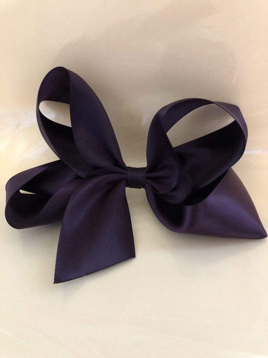 Strasburg Children Satin Ribbon Hair Bow with alligator clip dressy large bow for hair