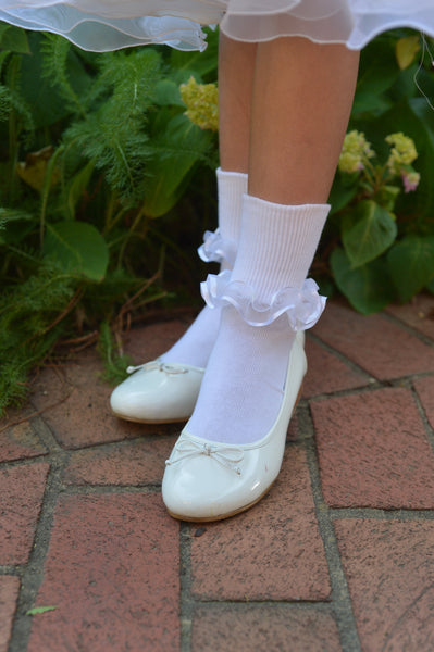 Satin Ruffle Socks Satin Ruffle Socks