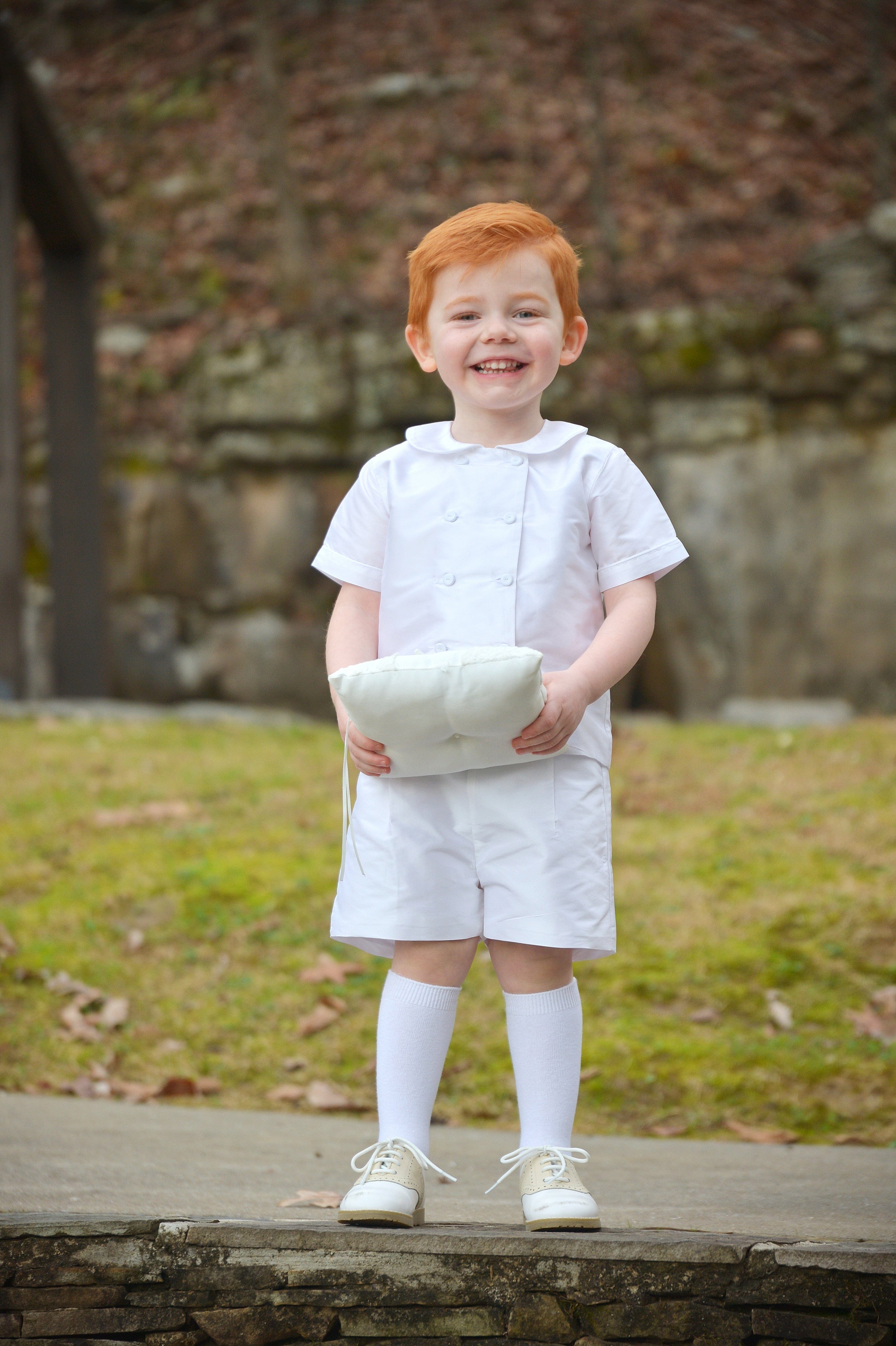 White ring bearer outfit cheap